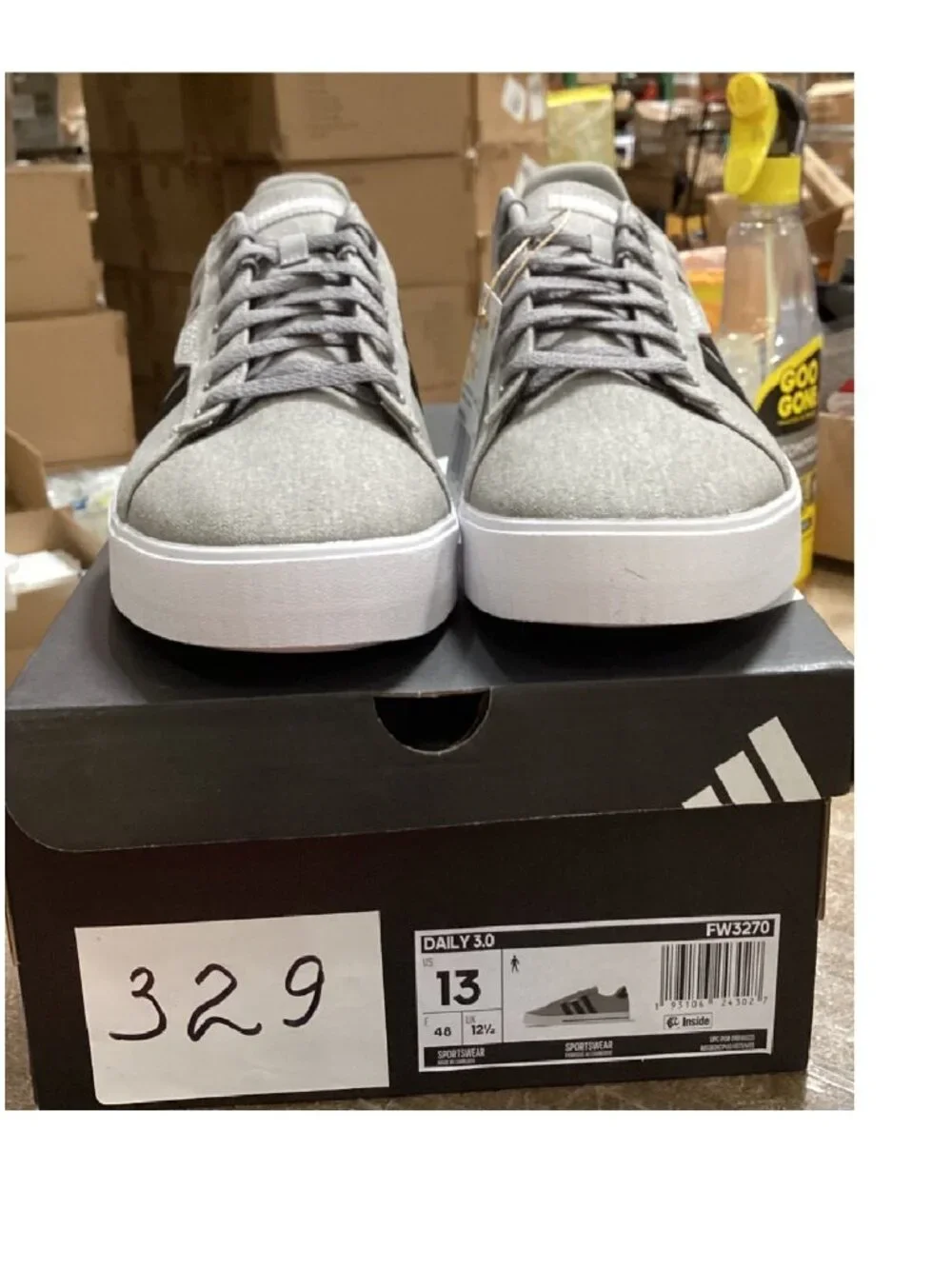 Adidas Daily 3.0 FW3270 Grey Black Low Top Skate Sneakers